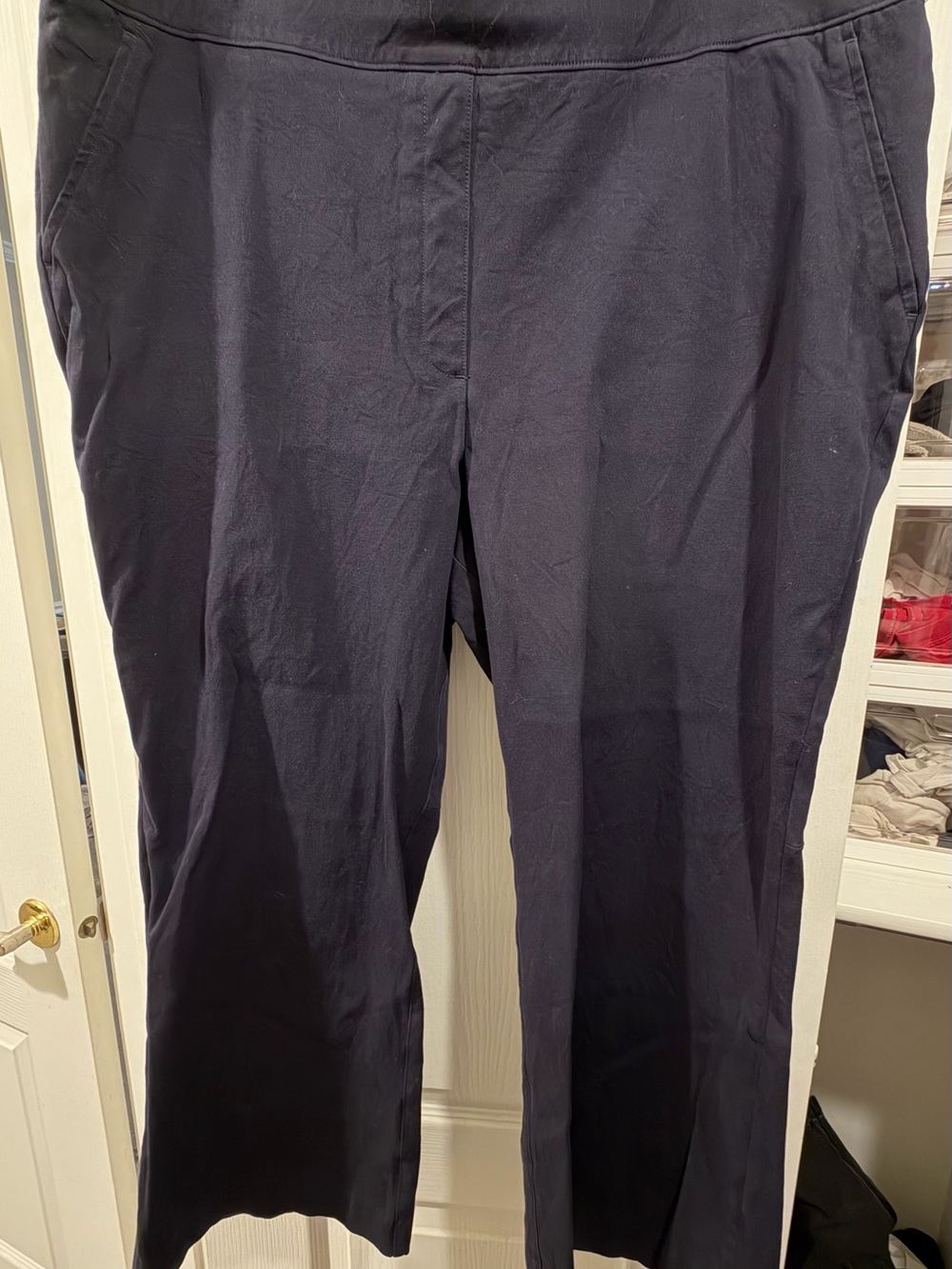 SPANX Women's Navy Ankle-Length Cropped Pants Plus Size 1X